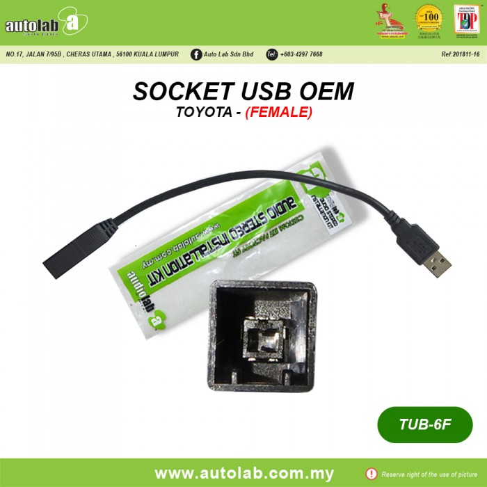 Socket USB OEM Toyota (Female)